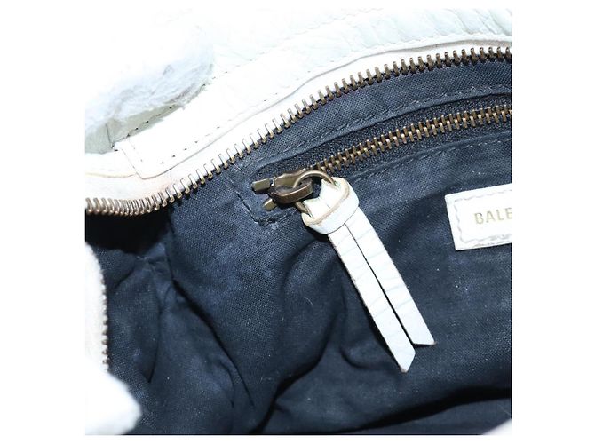 Balenciaga Graffiti The City Mini Bag Leather 2way White 300295 - vista 33