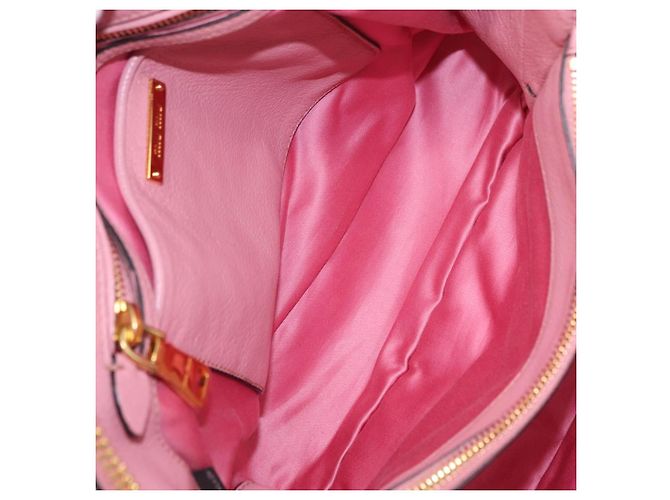 Miu Miu Hand Bag Leather 2way Pink Gold - vista 10