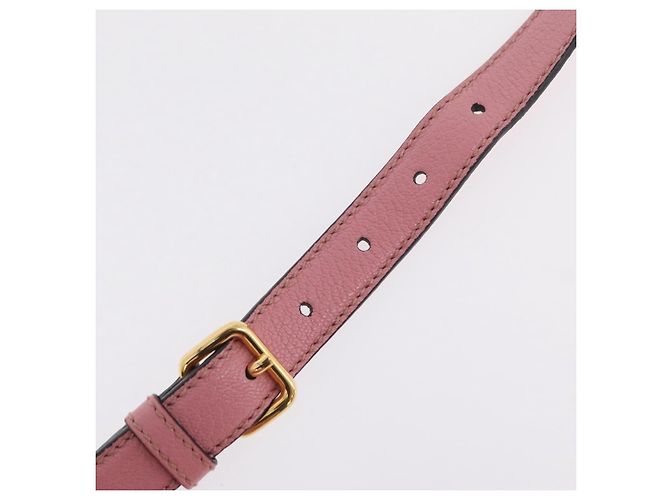 Miu Miu Hand Bag Leather 2way Pink Gold - vista 17