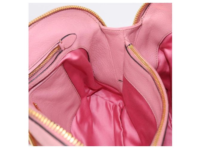 Miu Miu Hand Bag Leather 2way Pink Gold - vista 25