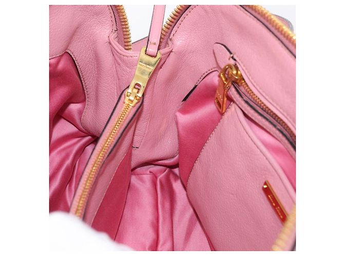 Miu Miu Hand Bag Leather 2way Pink Gold - vista 26