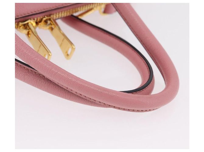 Miu Miu Hand Bag Leather 2way Pink Gold - vista 7