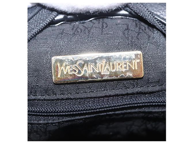 Autre Marque Saint Laurent Shoulder Bag Leather Black Gold Tone - vista 12