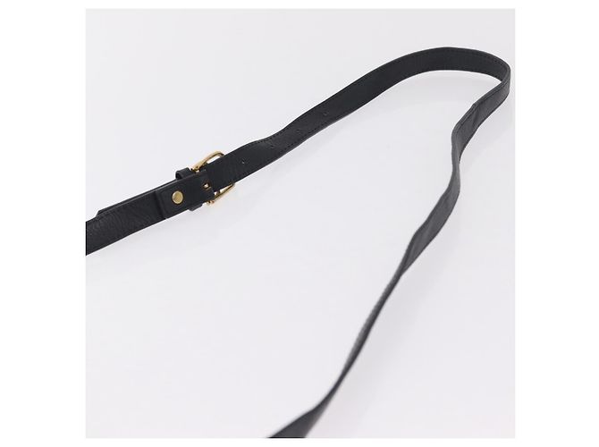 Autre Marque Saint Laurent Shoulder Bag Leather Black Gold Tone - vista 14