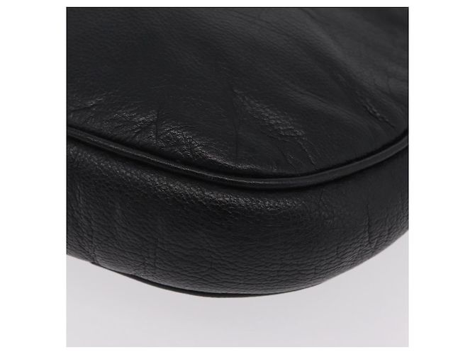Autre Marque Saint Laurent Shoulder Bag Leather Black Gold Tone - vista 17