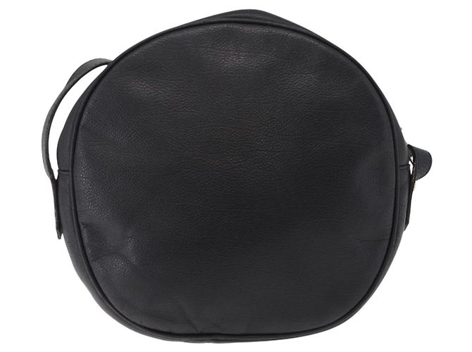 Autre Marque Saint Laurent Shoulder Bag Leather Black Gold Tone - vista 2