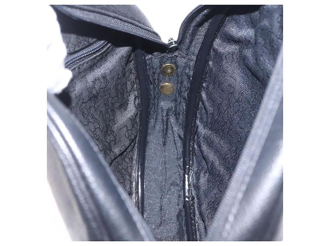 Autre Marque Saint Laurent Shoulder Bag Leather Black Gold Tone - vista 20