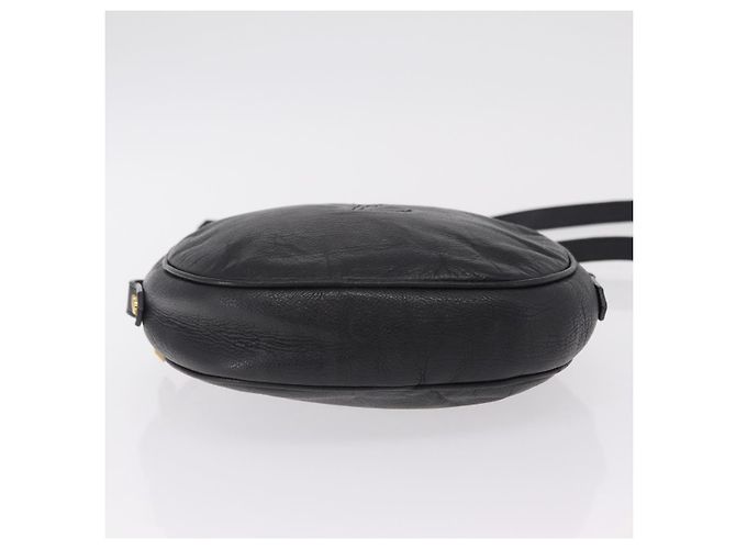 Autre Marque Saint Laurent Shoulder Bag Leather Black Gold Tone - vista 5