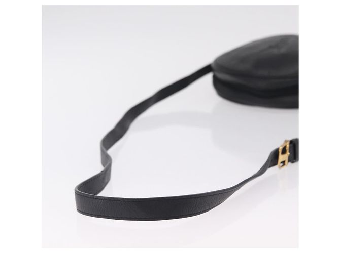 Autre Marque Saint Laurent Shoulder Bag Leather Black Gold Tone - vista 7