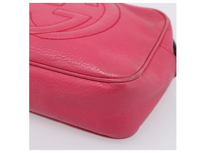 GUCCI Shoulder Bag Leather Pink Gold 308364 - vista 10