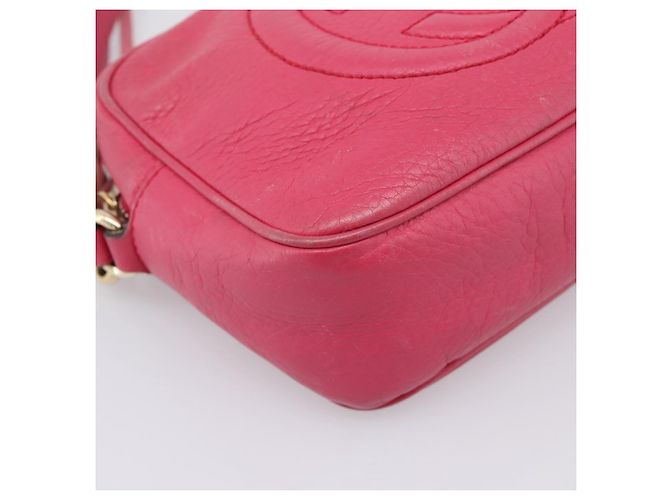 GUCCI Shoulder Bag Leather Pink Gold 308364 - vista 11