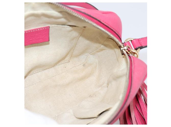 GUCCI Shoulder Bag Leather Pink Gold 308364 - vista 18