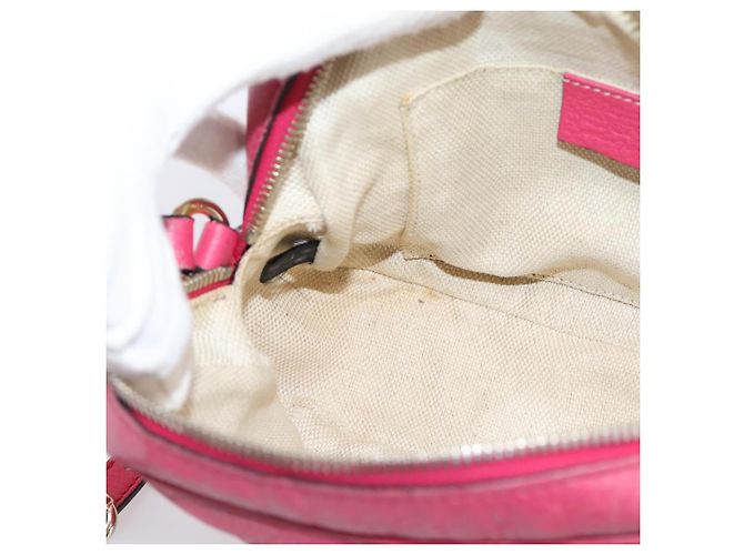 GUCCI Shoulder Bag Leather Pink Gold 308364 - vista 19