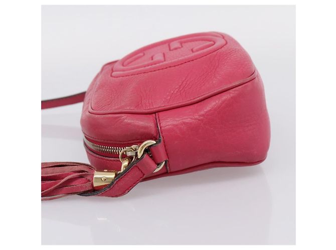 GUCCI Shoulder Bag Leather Pink Gold 308364 - vista 4