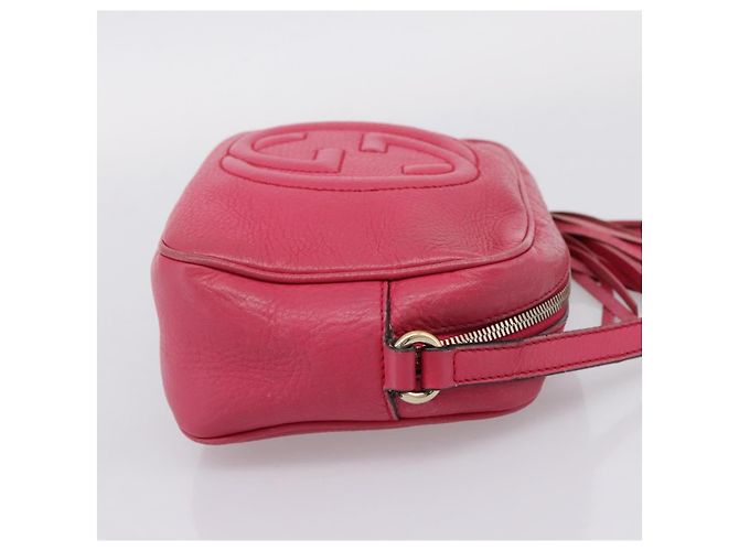 GUCCI Shoulder Bag Leather Pink Gold 308364 - vista 5