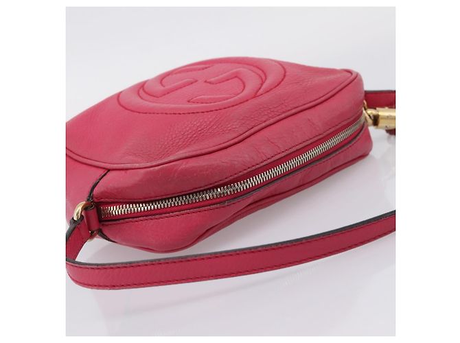 GUCCI Shoulder Bag Leather Pink Gold 308364 - vista 6