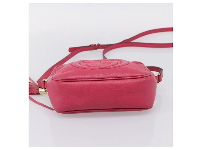 GUCCI Shoulder Bag Leather Pink Gold 308364 - vista 9