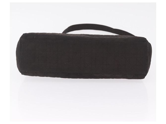 Bolso de Hombro Christian Dior Canage Canvas Negro Dorado - vista 10