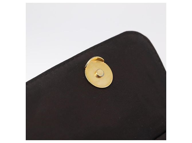 Bolso de Hombro Christian Dior Canage Canvas Negro Dorado - vista 17