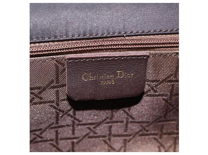 Bolso de Hombro Christian Dior Canage Canvas Negro Dorado - vista 18