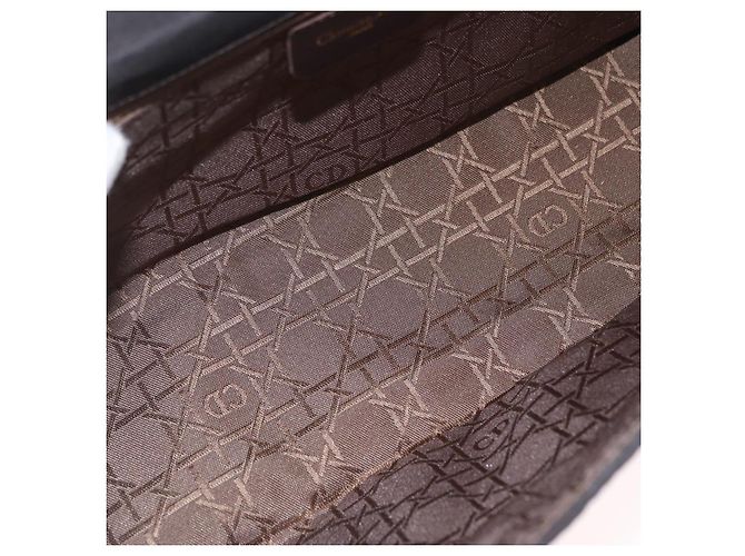 Bolso de Hombro Christian Dior Canage Canvas Negro Dorado - vista 19