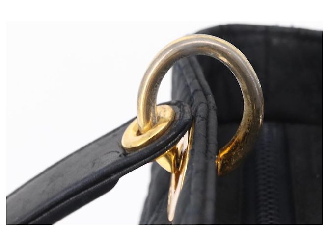 Christian Dior Lady Dior Canage Hand Bag Canvas Black Gold - vista 15