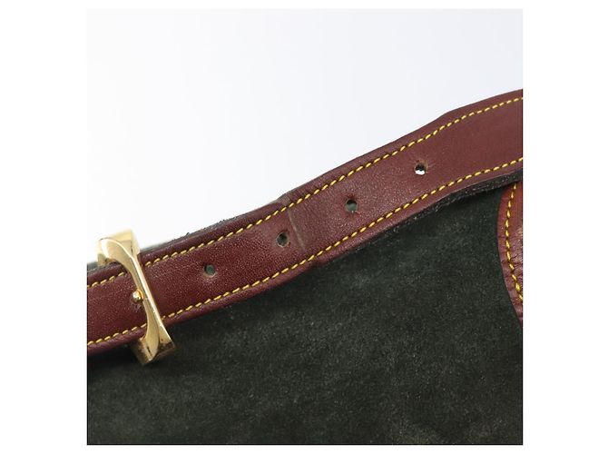 LOEWE Shoulder Bag Suede Green Gold - vista 10