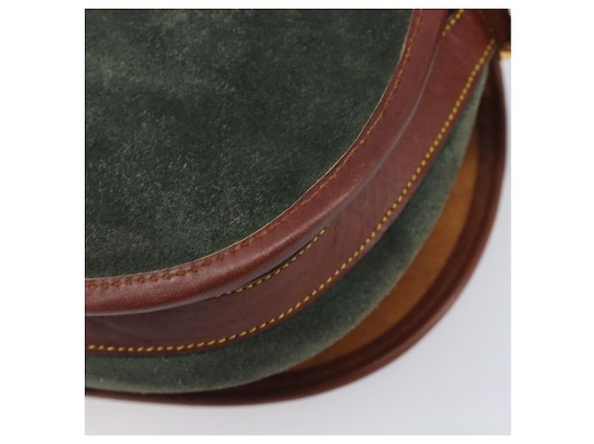 LOEWE Shoulder Bag Suede Green Gold - vista 17
