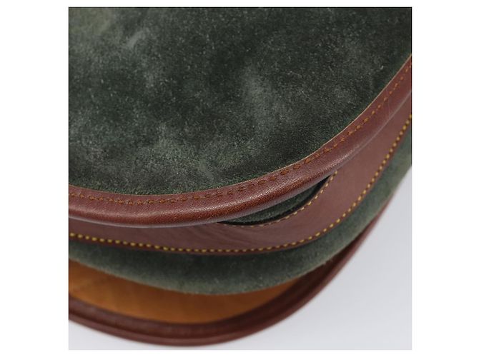 LOEWE Shoulder Bag Suede Green Gold - vista 18