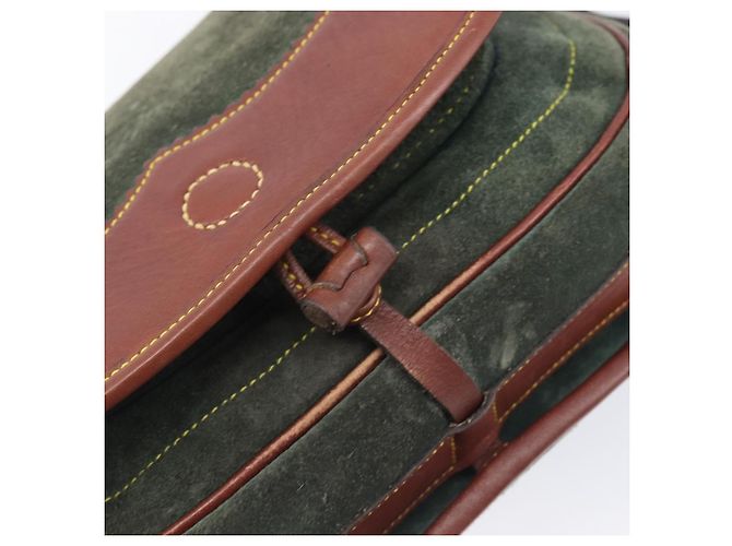 LOEWE Shoulder Bag Suede Green Gold - vista 23