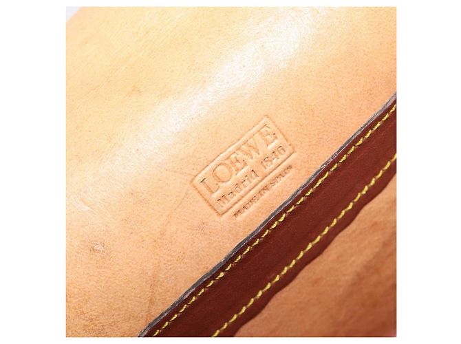 LOEWE Shoulder Bag Suede Green Gold - vista 24