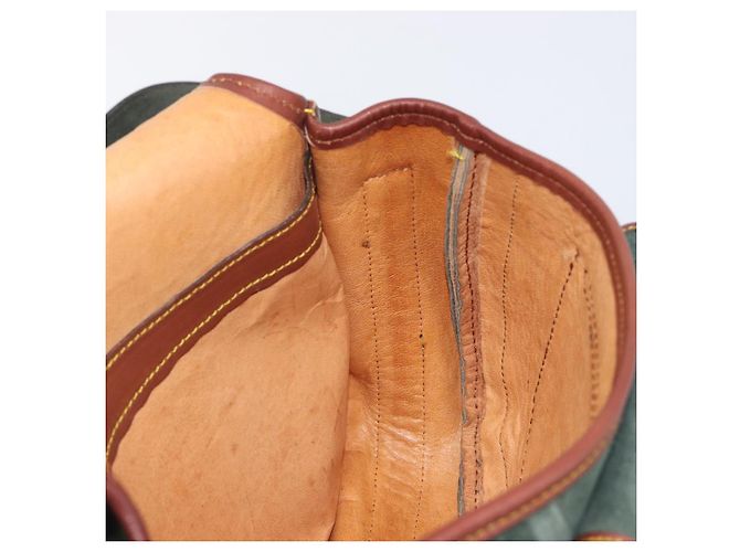 LOEWE Shoulder Bag Suede Green Gold - vista 25