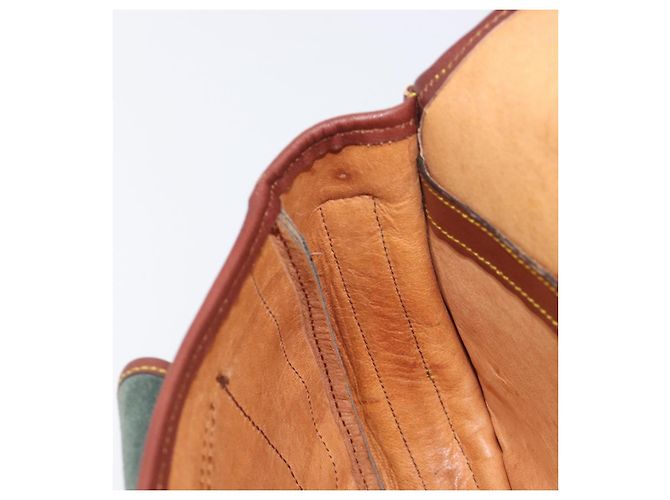 LOEWE Shoulder Bag Suede Green Gold - vista 26