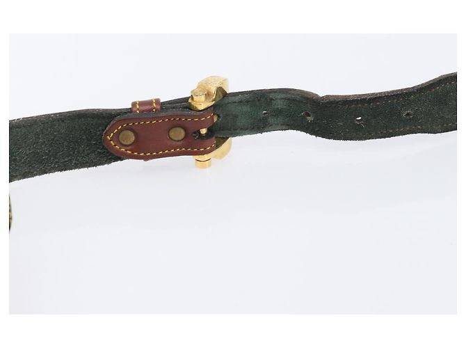 LOEWE Shoulder Bag Suede Green Gold - vista 8