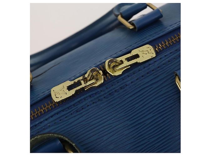 LOUIS VUITTON Epi Keepall 45 Boston Bag Blue M42975 LV - vista 10