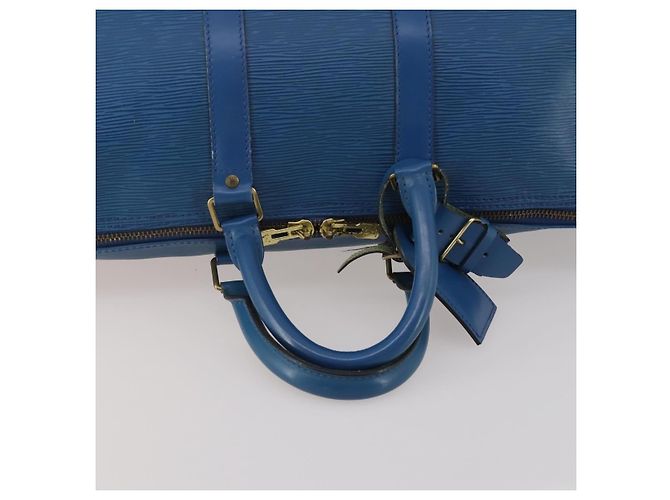 LOUIS VUITTON Epi Keepall 45 Boston Bag Blue M42975 LV - vista 7