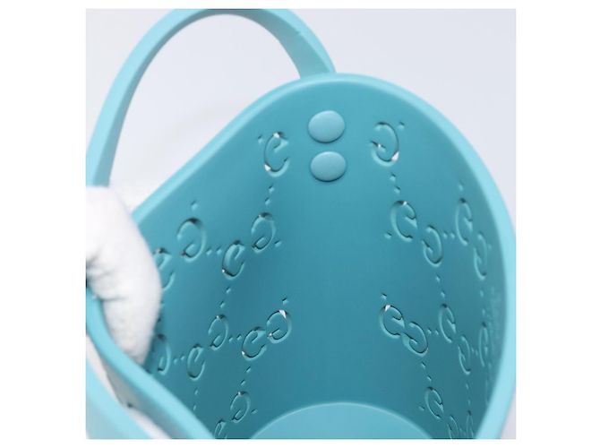 GUCCI Children's Hand Bag rubber Blue 723051 - vista 18