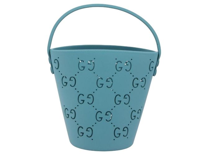 GUCCI Children's Hand Bag rubber Blue 723051 - vista 3