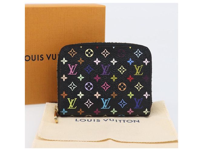 LOUIS VUITTON Monogram Multicolor Zippy Coin Purse Black M93740 LV - vista 12