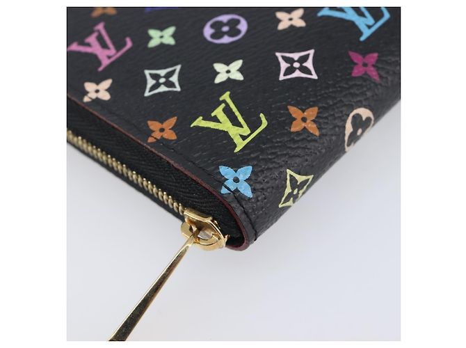 LOUIS VUITTON Monogram Multicolor Zippy Coin Purse Black M93740 LV - vista 14