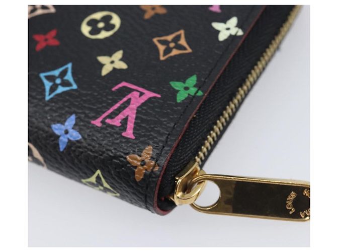 LOUIS VUITTON Monogram Multicolor Zippy Coin Purse Black M93740 LV - vista 15