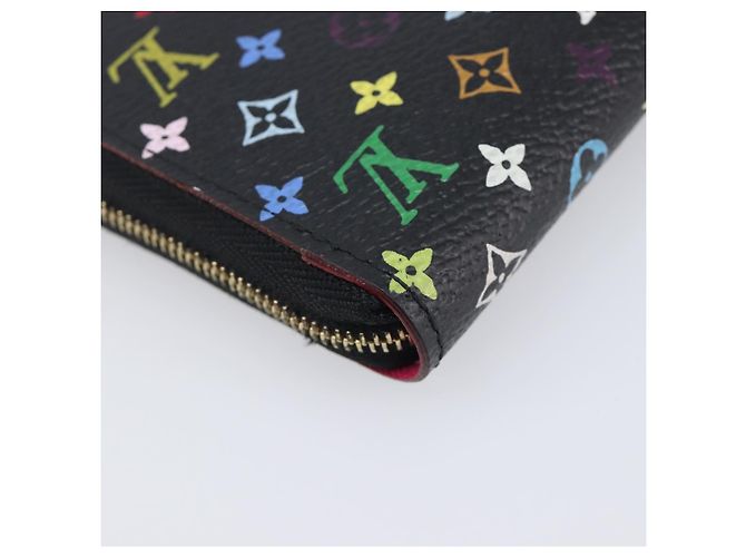 LOUIS VUITTON Monogram Multicolor Zippy Coin Purse Black M93740 LV - vista 16