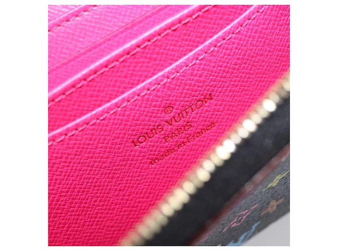 LOUIS VUITTON Monogram Multicolor Zippy Coin Purse Black M93740 LV - vista 17
