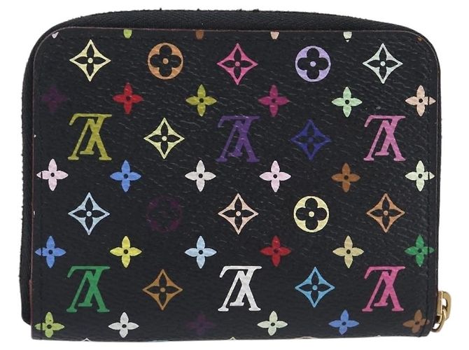 LOUIS VUITTON Monogram Multicolor Zippy Coin Purse Black M93740 LV - vista 2