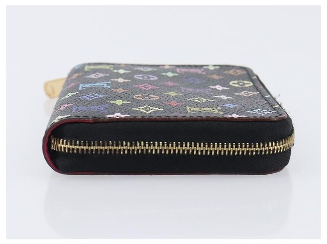 LOUIS VUITTON Monogram Multicolor Zippy Coin Purse Black M93740 LV - vista 3