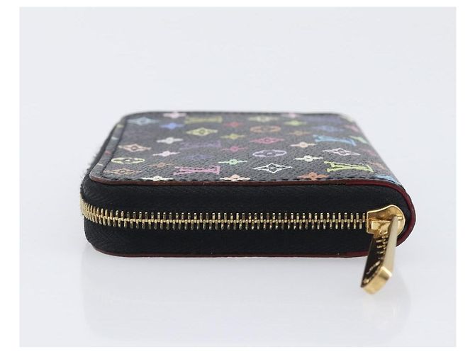 LOUIS VUITTON Monogram Multicolor Zippy Coin Purse Black M93740 LV - vista 4