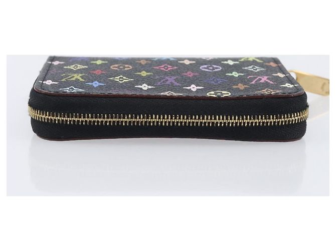 LOUIS VUITTON Monogram Multicolor Zippy Coin Purse Black M93740 LV - vista 5