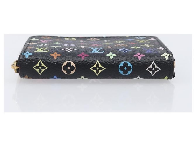 LOUIS VUITTON Monogram Multicolor Zippy Coin Purse Black M93740 LV - vista 6