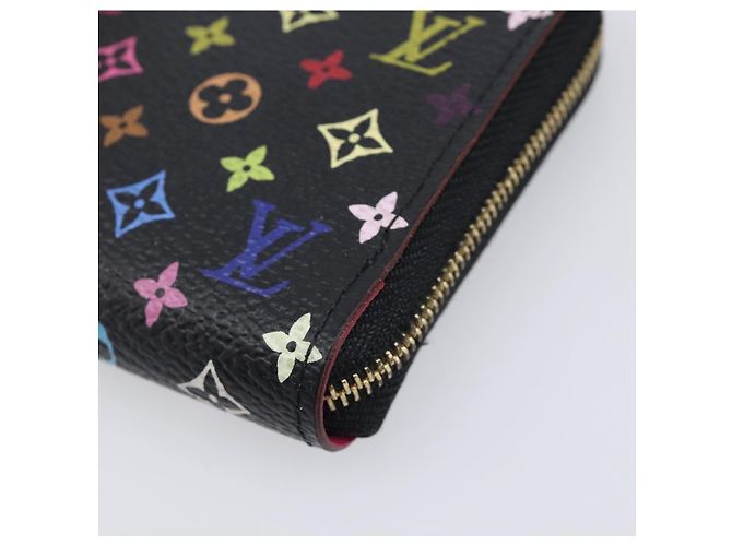 LOUIS VUITTON Monogram Multicolor Zippy Coin Purse Black M93740 LV - vista 7
