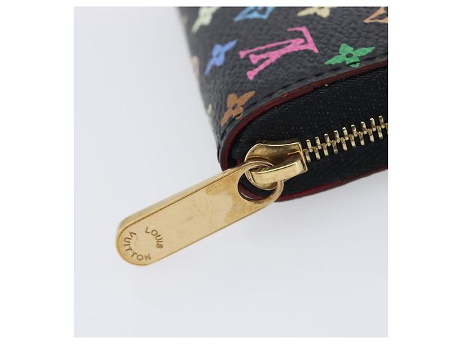 LOUIS VUITTON Monogram Multicolor Zippy Coin Purse Black M93740 LV - vista 8